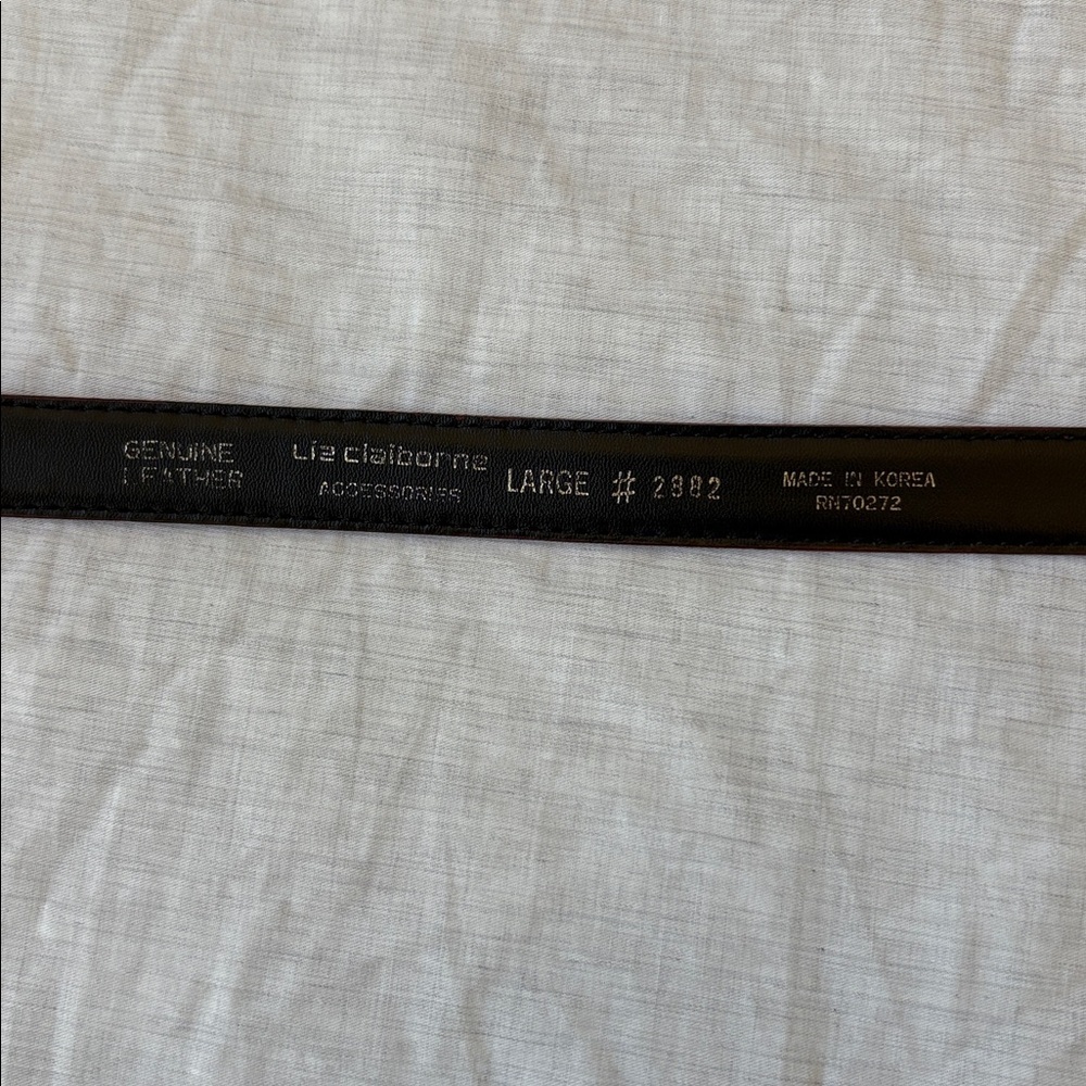 Liz Claiborne Vintage Leather Red Belt with Gold Buckle Women Large - Picture 2 of 7